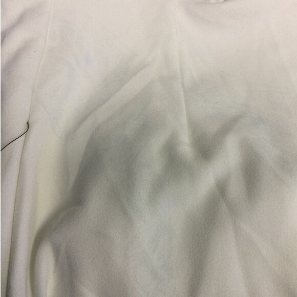 LULU'S SZ L Beaming Perfection White Pearl Organza Tie-Strap Mini Dress NEW B40 - Picture 7 of 10